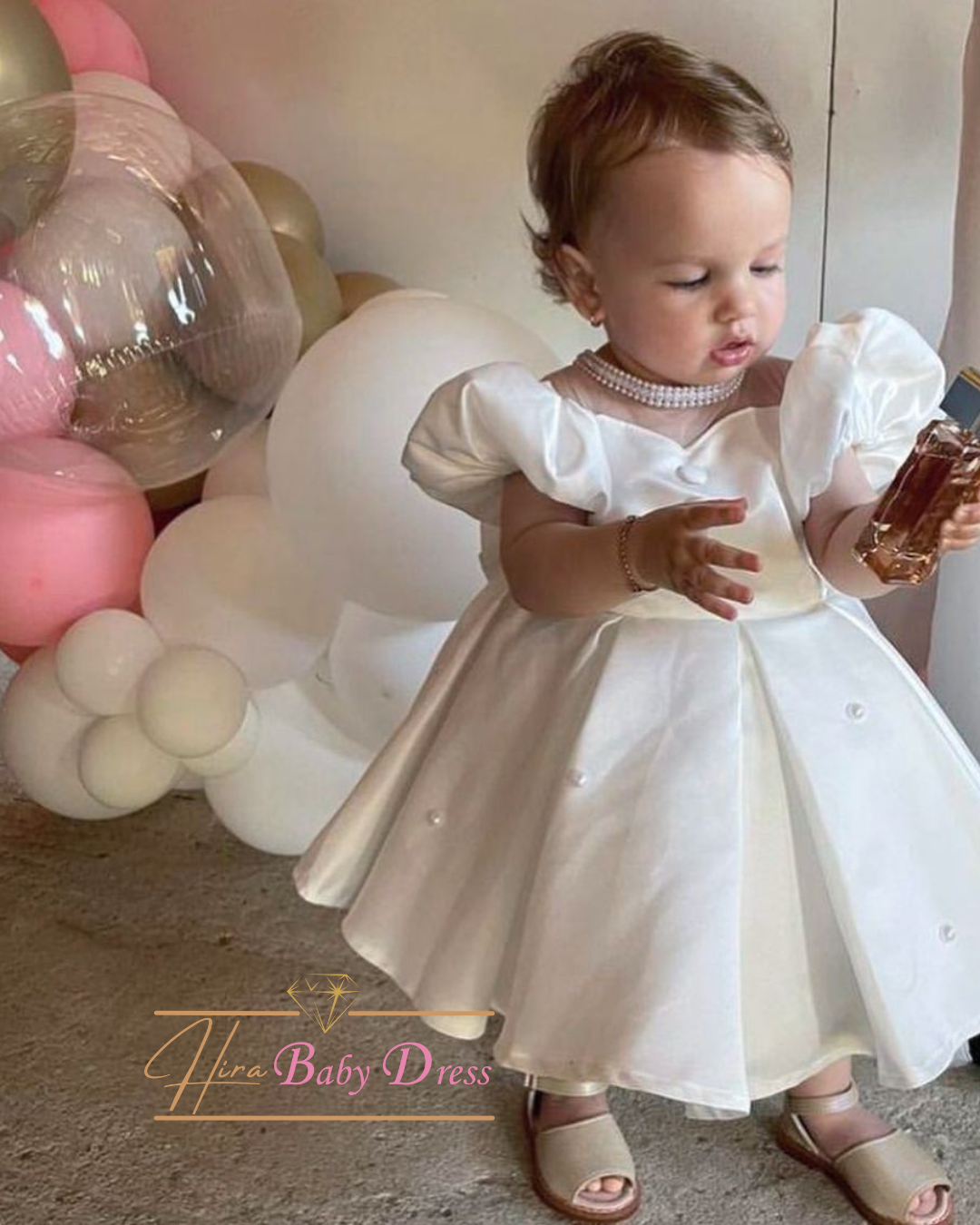 Prenses Model Yaka Detaylı Abiye